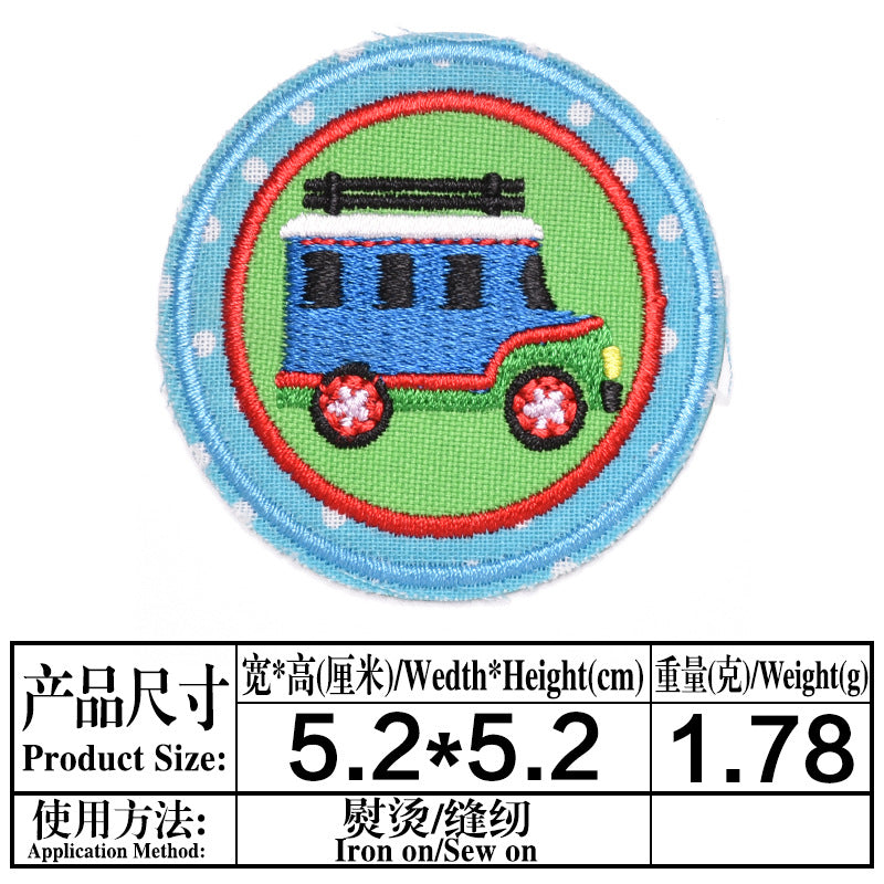 Wholesale Embroidered Patches Appliques Butterfly Plaid Rabbit Designs Casual DIY Accessory For Clothing Hat Jeans Towel Repair And Decoration