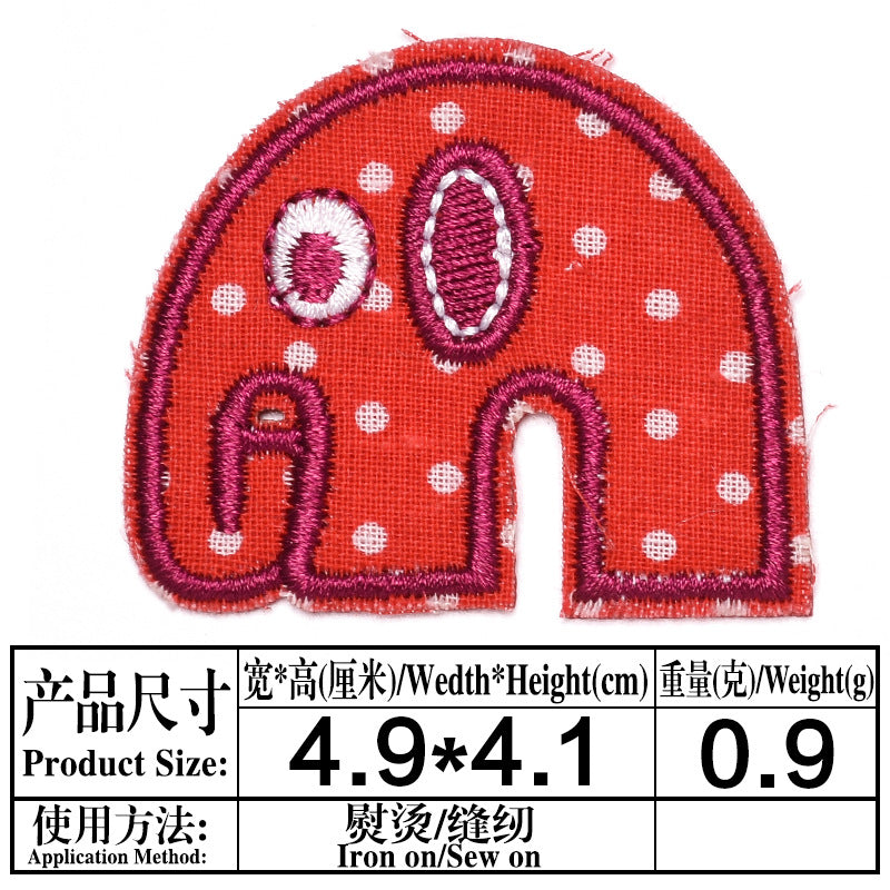 Wholesale Embroidered Patches Appliques Butterfly Plaid Rabbit Designs Casual DIY Accessory For Clothing Hat Jeans Towel Repair And Decoration