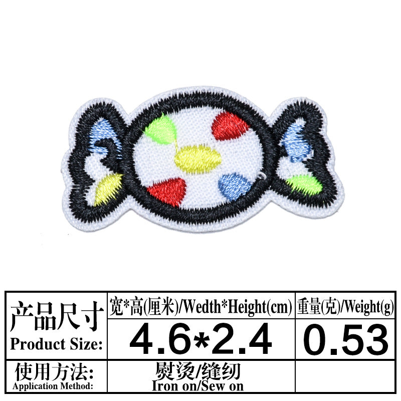 Wholesale Cute Small Fish Lightning Cloth Applique Patches For Kids Clothing Party DIY Sew On Craft Accessory