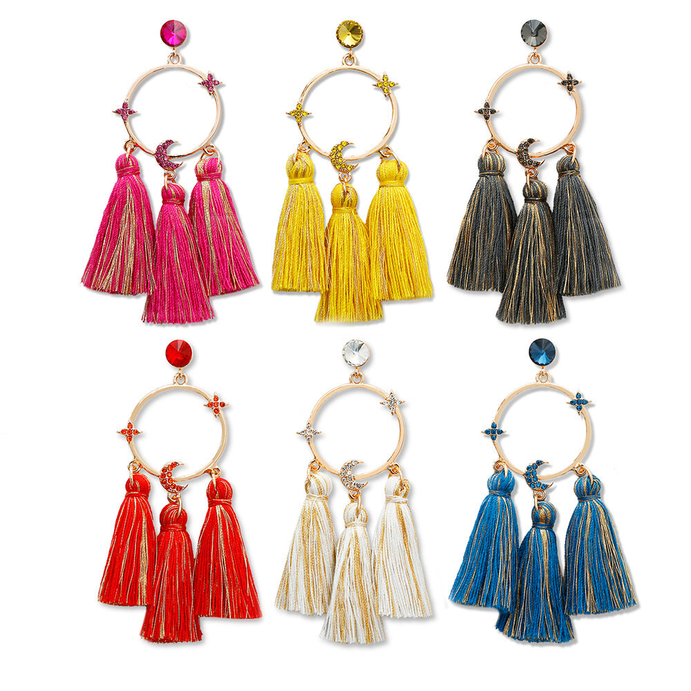 Wholesale Ethnic Tassels, Bohemian Hand-made Temperament Studs