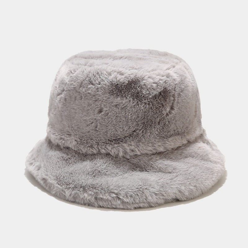 Wholesale Plush Vintage Simple Bucket Hat