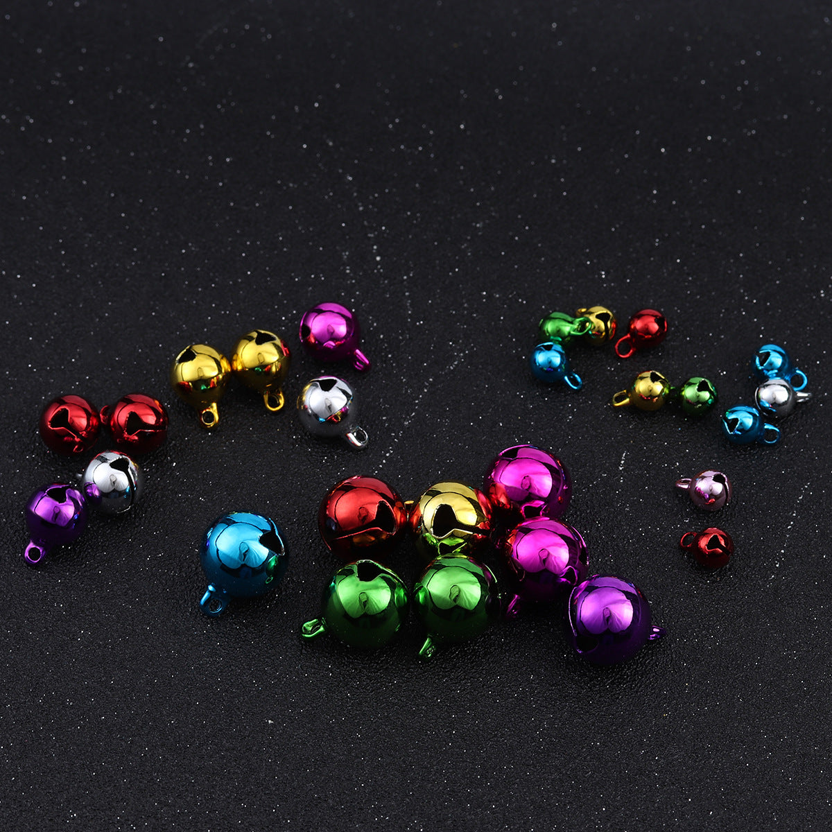Wholesale 20pcs/pack14mm Christmas Decoration Colorful Bells Beads