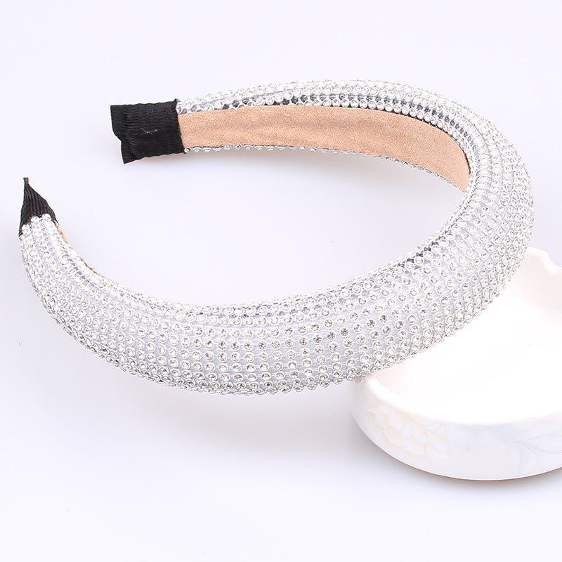 Wholesale Baroque Sponge Rhinestone Hair Accessories Headbands