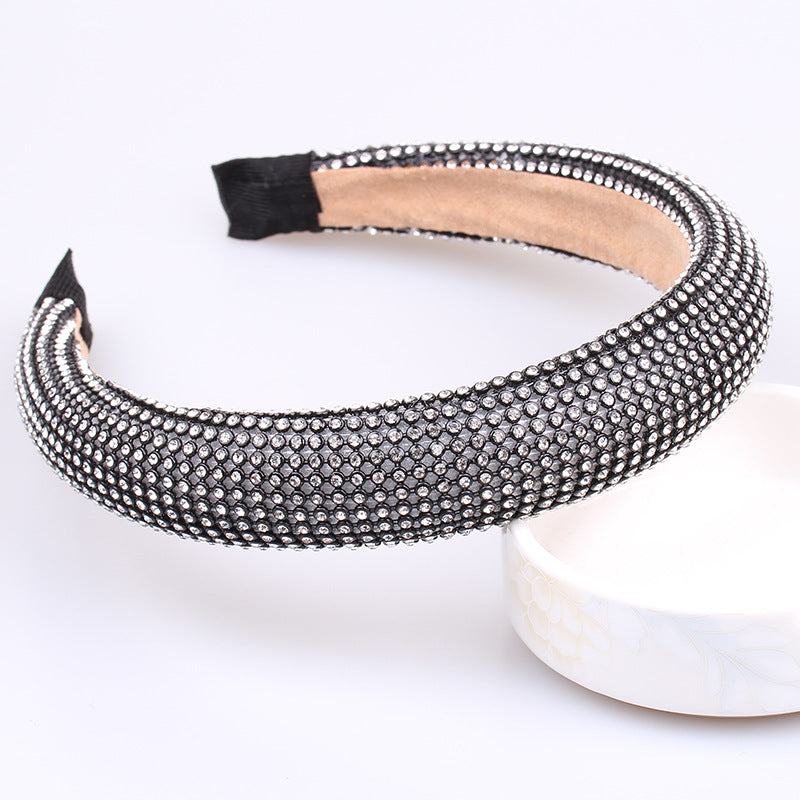 Wholesale Baroque Sponge Rhinestone Hair Accessories Headbands