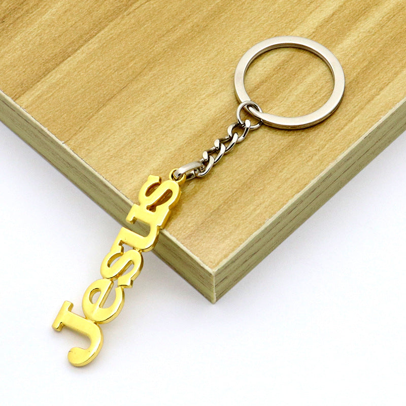 Wholesale Interesting Creative Letter Jewelry Pendant Alloy Keychain