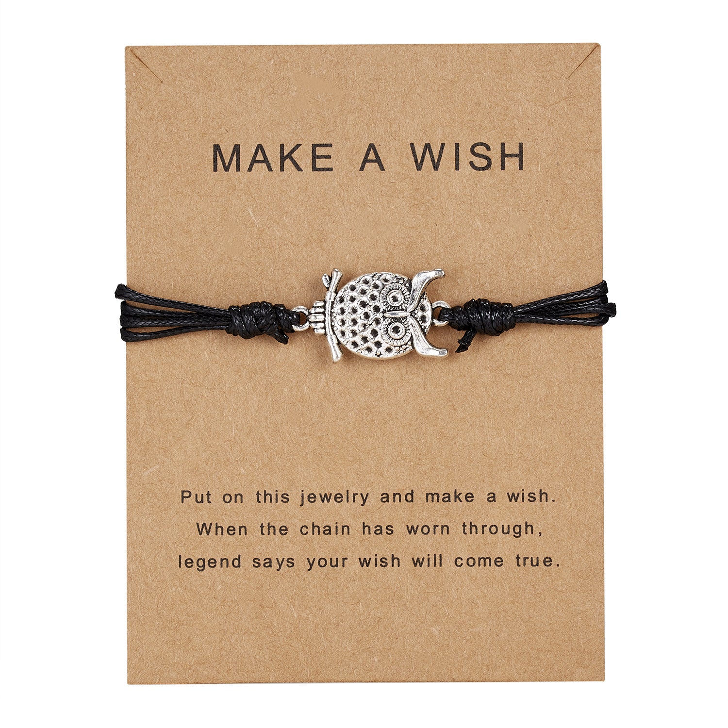 Wholesale Seven-color Heart-shaped Love Creative Cartoon Braided Adjustable Bracelet