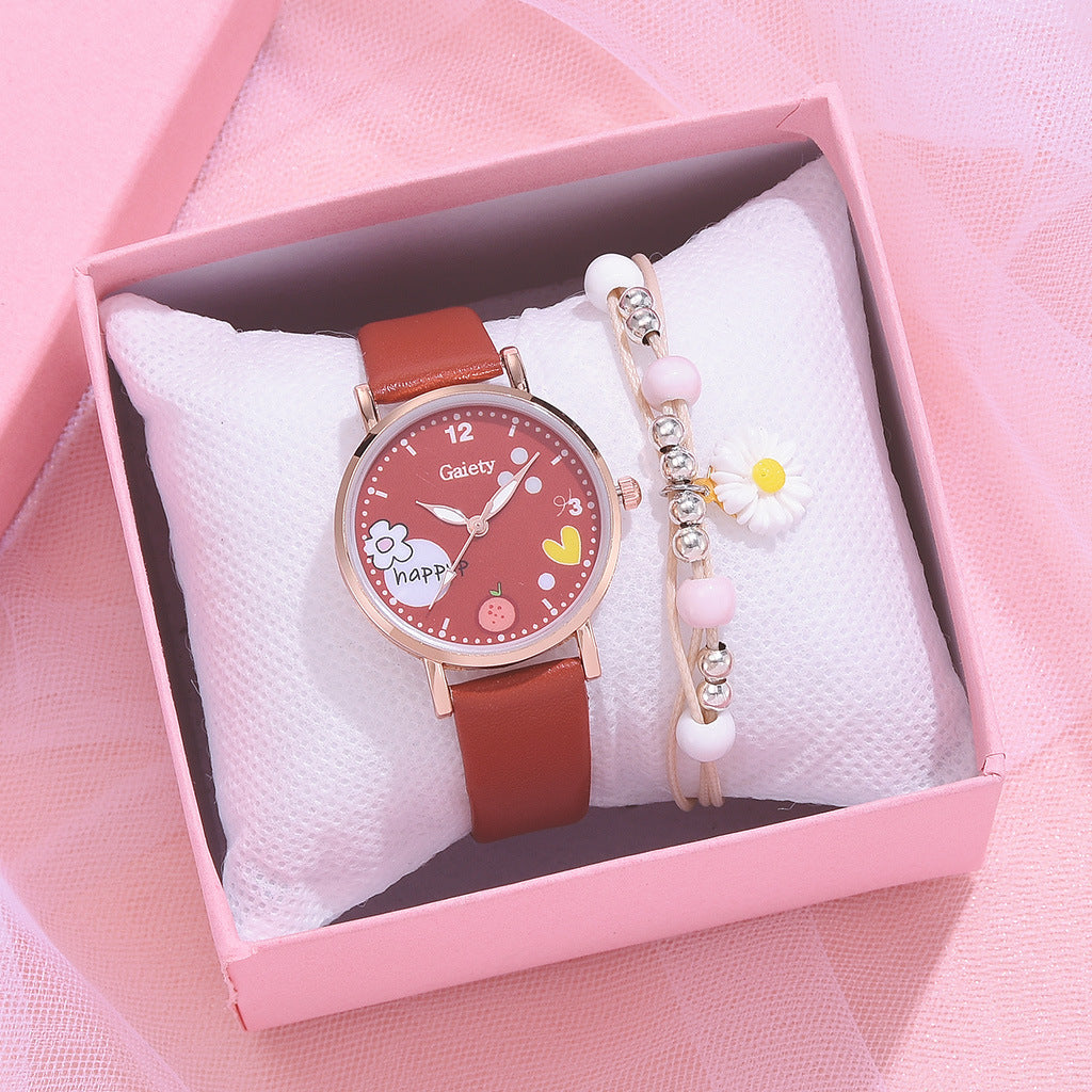 Wholesale Children's Pu Strap Bracelet Watch