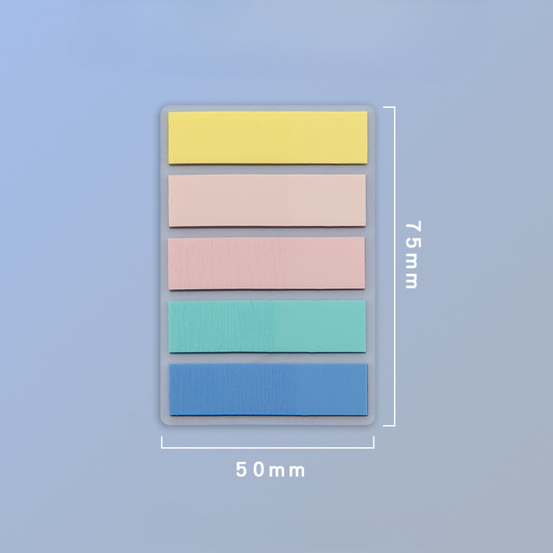 Wholesale PET Fluorescent Plastic Bookmark Sticky Notes