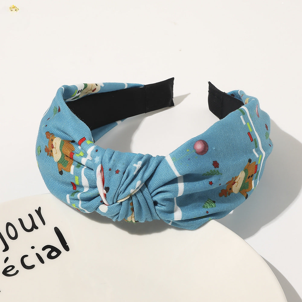 Wholesale Christmas New Fabric Big Bow Wide-brimmed Headband