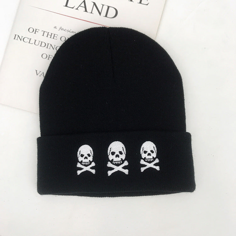 Wholesale Cartoon Alien Embroidered Knitted Hats, Warm Polyester Wool Hats