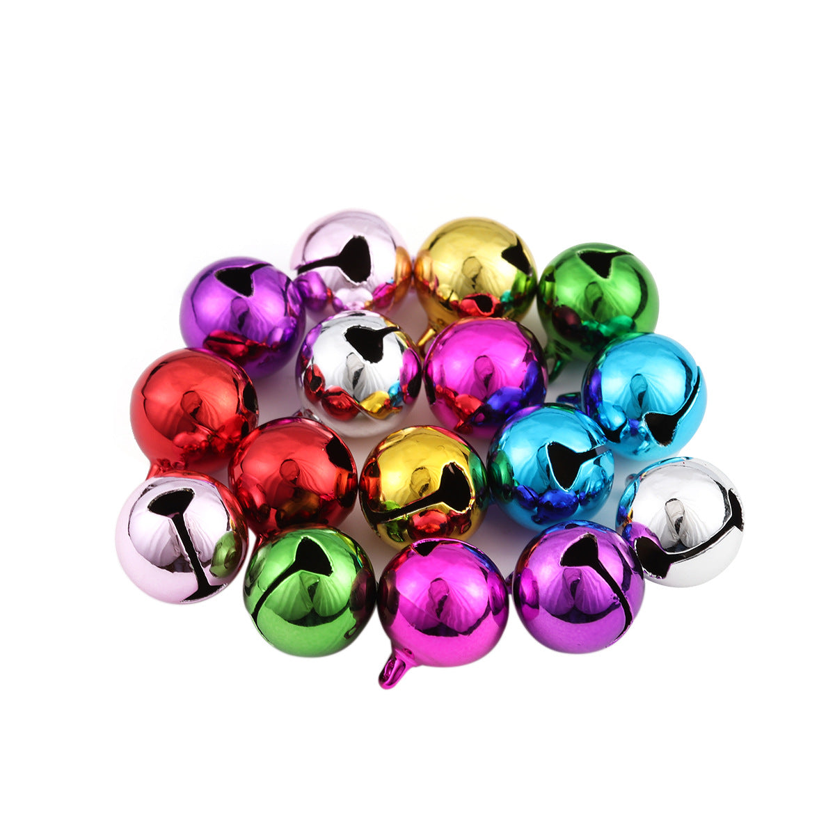 Wholesale 20pcs/pack14mm Christmas Decoration Colorful Bells Beads