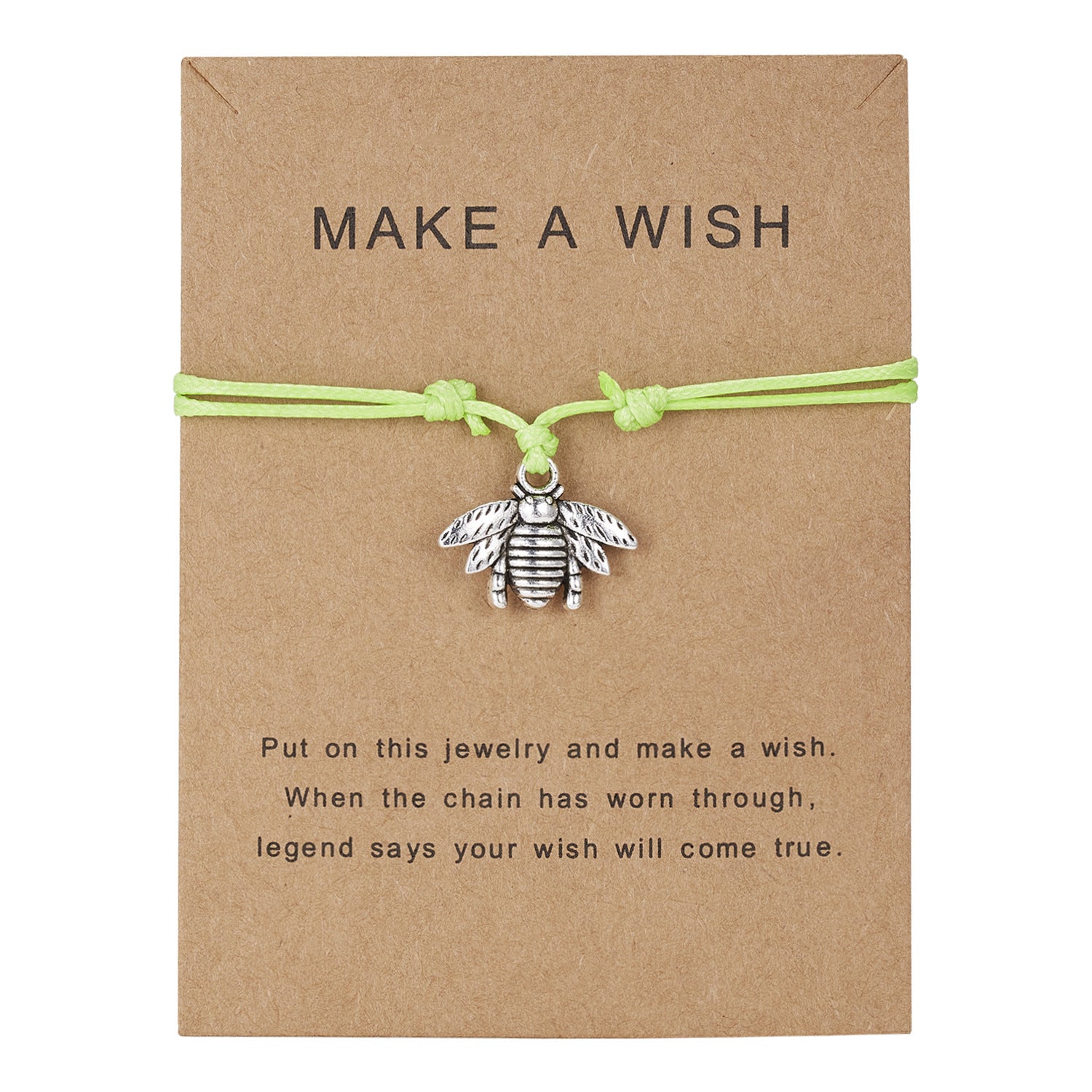 Wholesale Seven-color Heart-shaped Love Creative Cartoon Braided Adjustable Bracelet