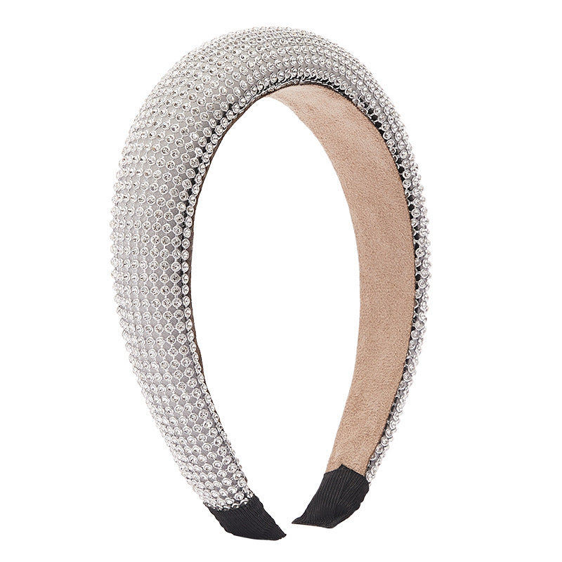 Wholesale Baroque Sponge Rhinestone Hair Accessories Headbands