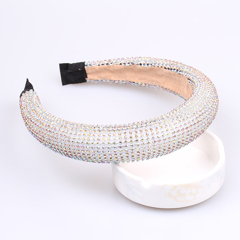 Wholesale Baroque Sponge Rhinestone Hair Accessories Headbands