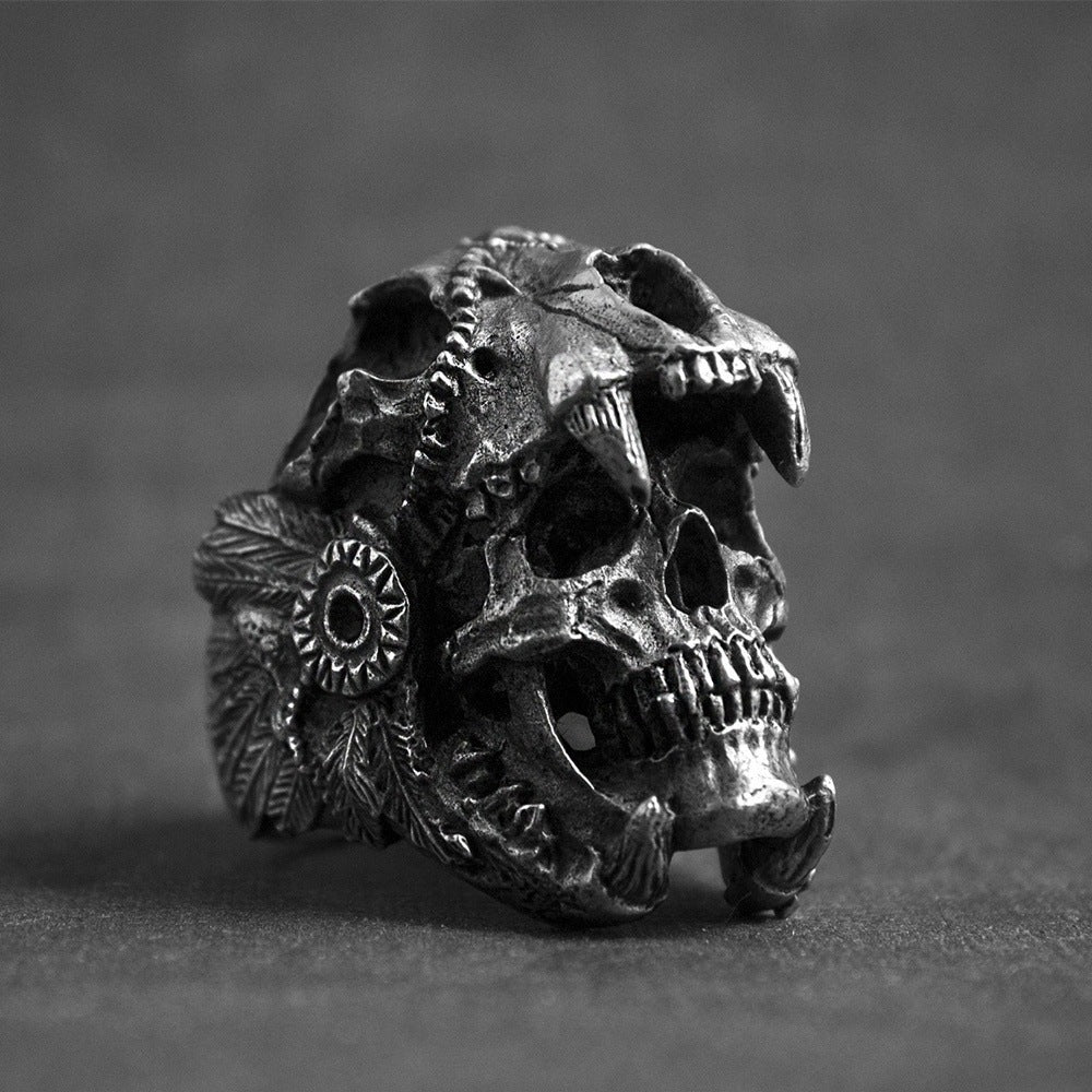 Anillo de calavera de aleación al por mayor