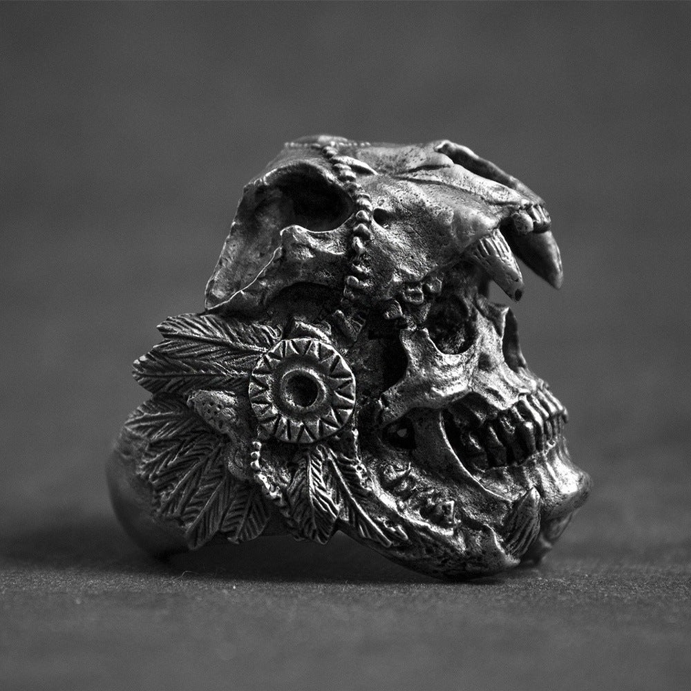 Anillo de calavera de aleación al por mayor