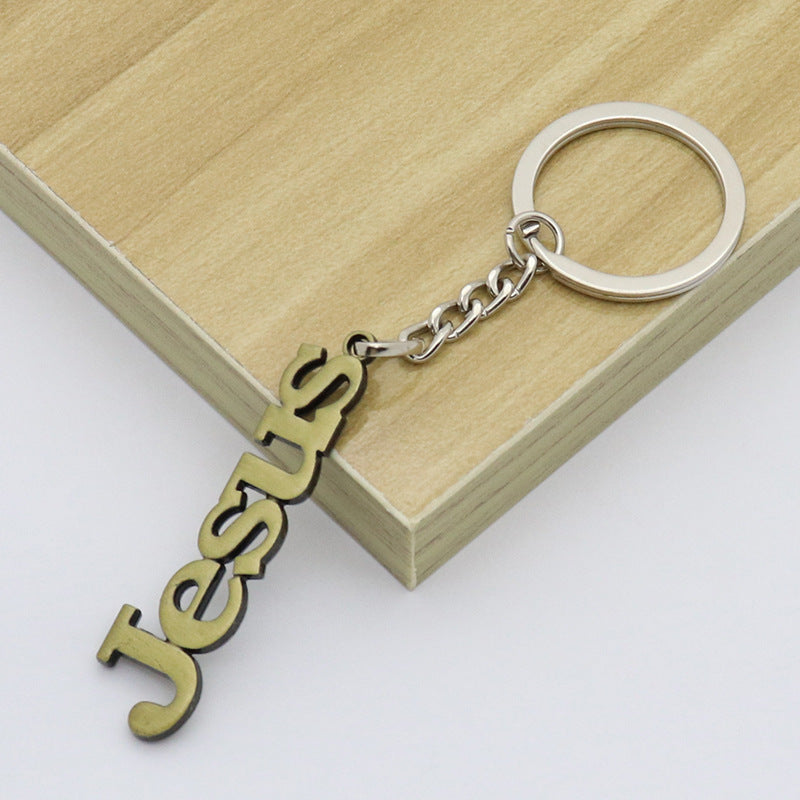 Wholesale Interesting Creative Letter Jewelry Pendant Alloy Keychain
