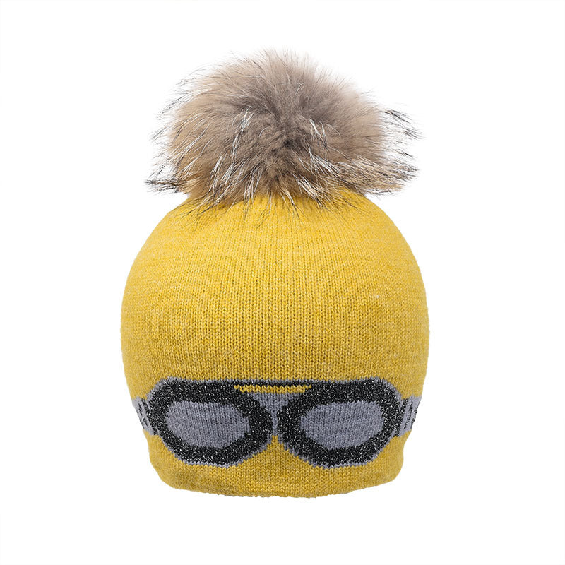 Wholesale Wool Ball Caps, Warm Glasses, Stars, Outdoor Knitted Wool Pullover Hats