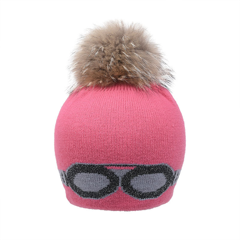 Wholesale Wool Ball Caps, Warm Glasses, Stars, Outdoor Knitted Wool Pullover Hats