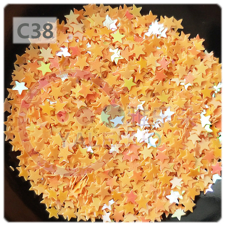 Wholesale 4mm five-pointed star pvc sequins