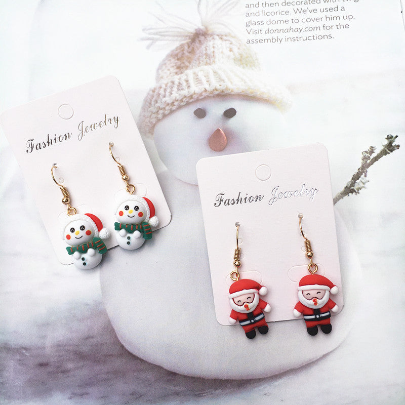 Wholesale Christmas Tree Bell Zinc Alloy Earrings
