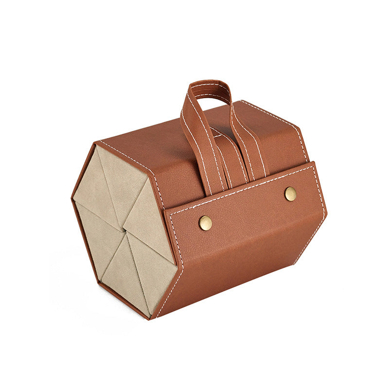 Wholesale Leather Multifunctional Jewelry Glasses Storage Box