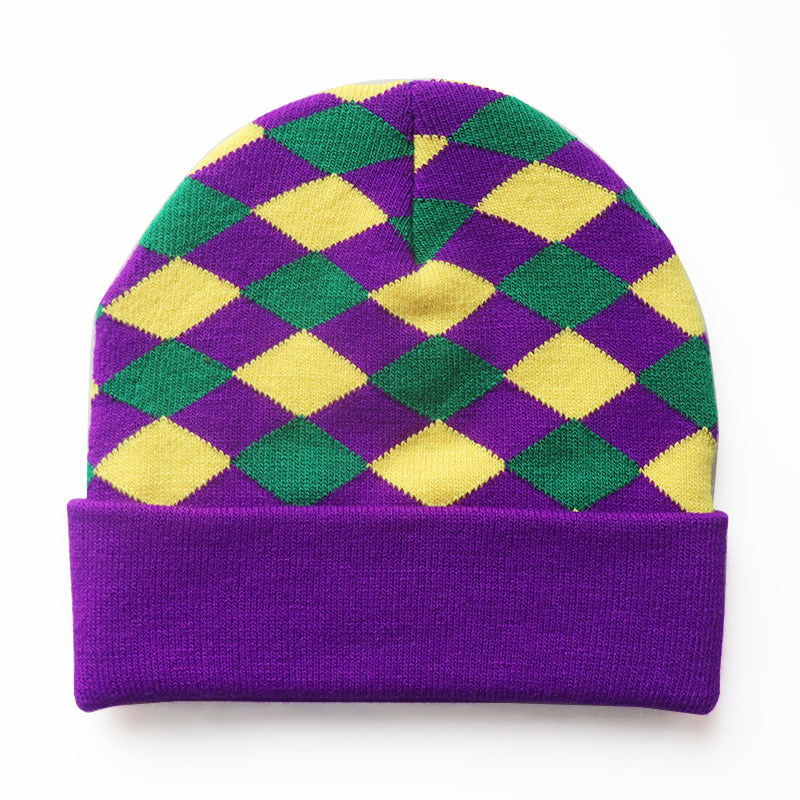 Wholesale Autumn and Winter English Style Jacquard Knitted Hat Super Stretch Wool Hat Beanie