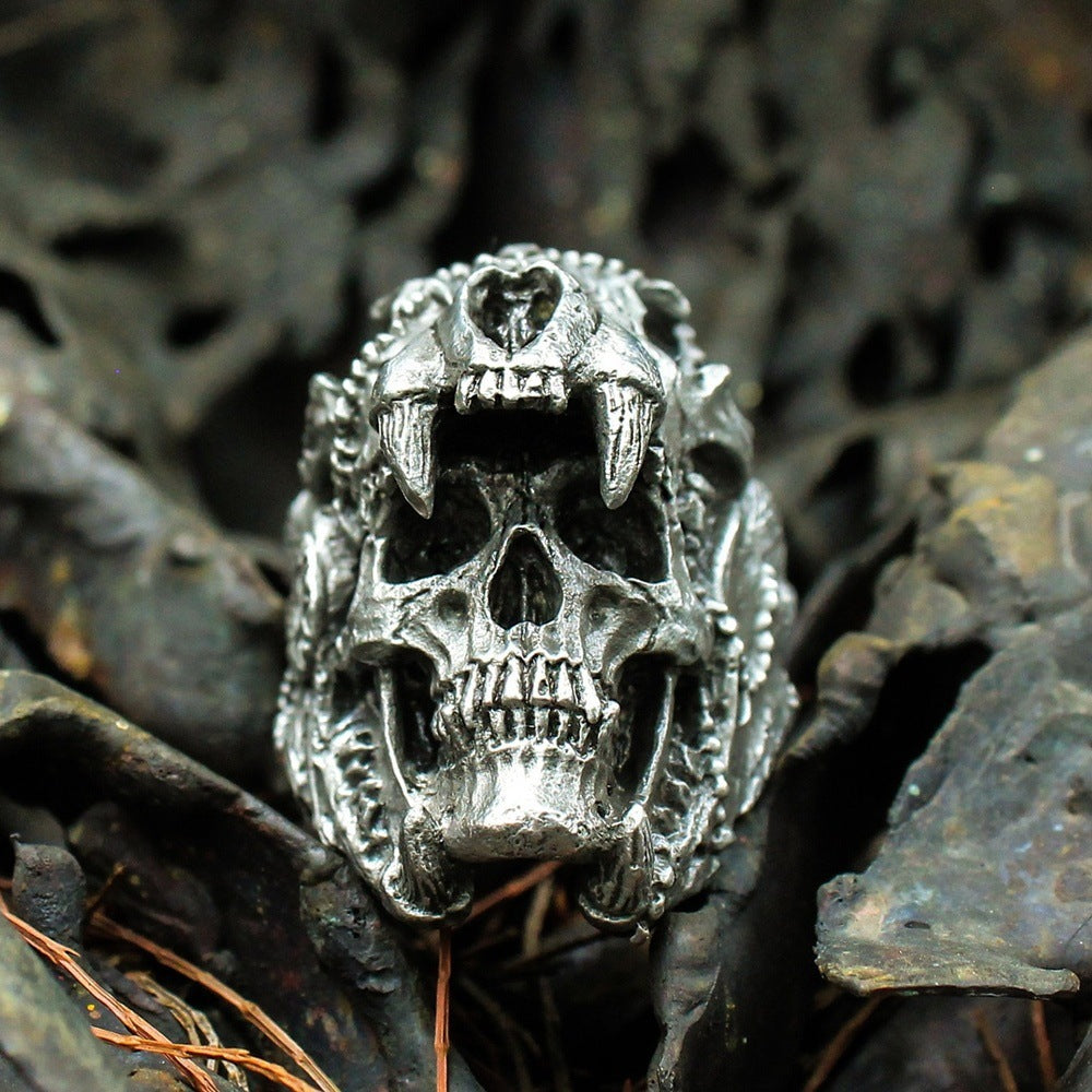 Anillo de calavera de aleación al por mayor