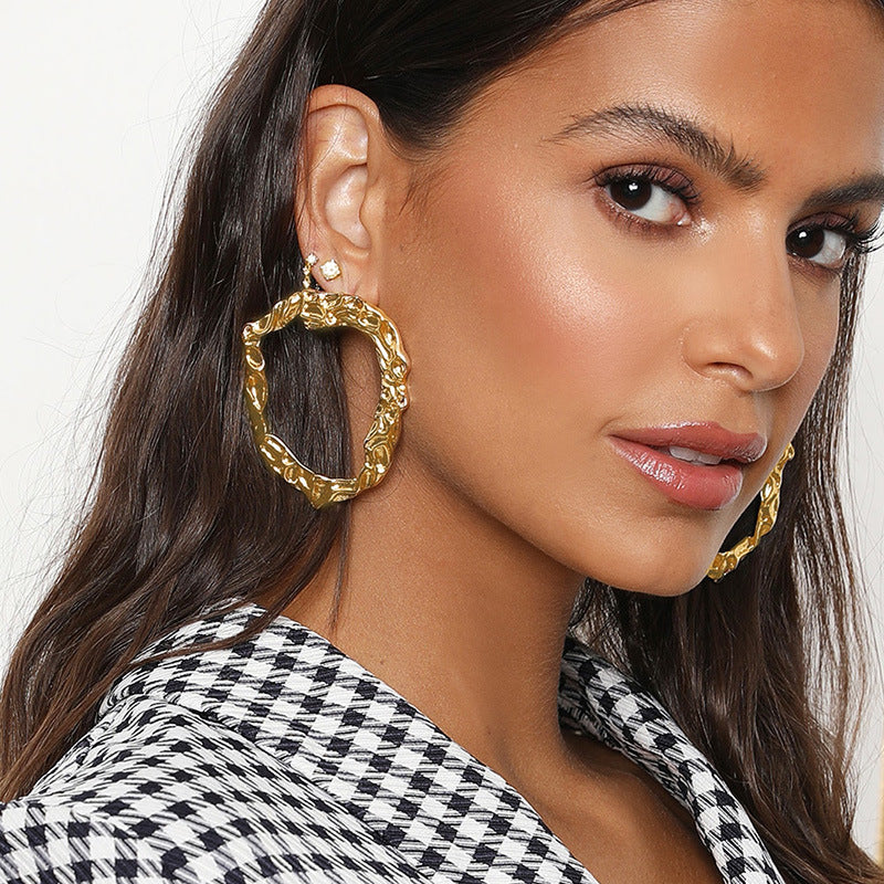 Wholesale Simple and Personalized Large-sized Stud Earrings