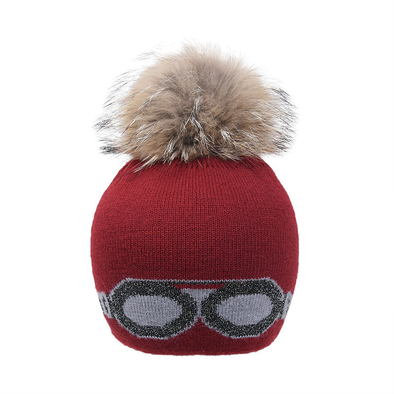 Wholesale Wool Ball Caps, Warm Glasses, Stars, Outdoor Knitted Wool Pullover Hats