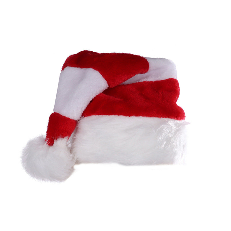 Wholesale Red and Green Christmas Hats for Adults and Children Red and White Plaid Hats