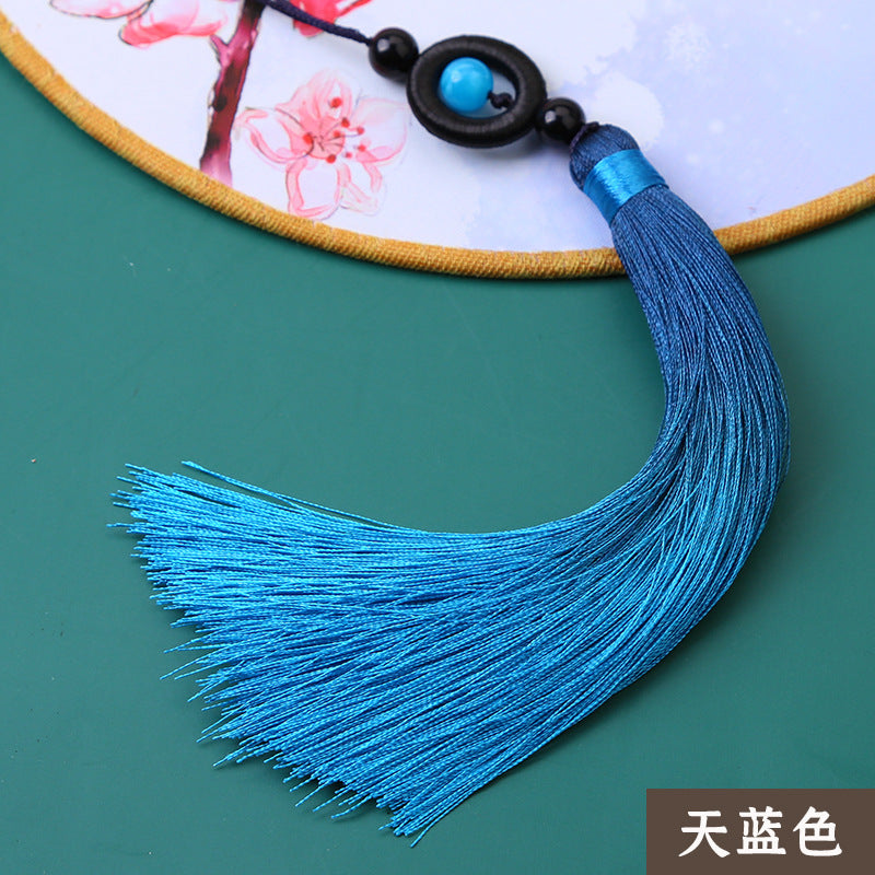 Wholesale Gradient Ice Silk Tassel Lucky Bead Pendant