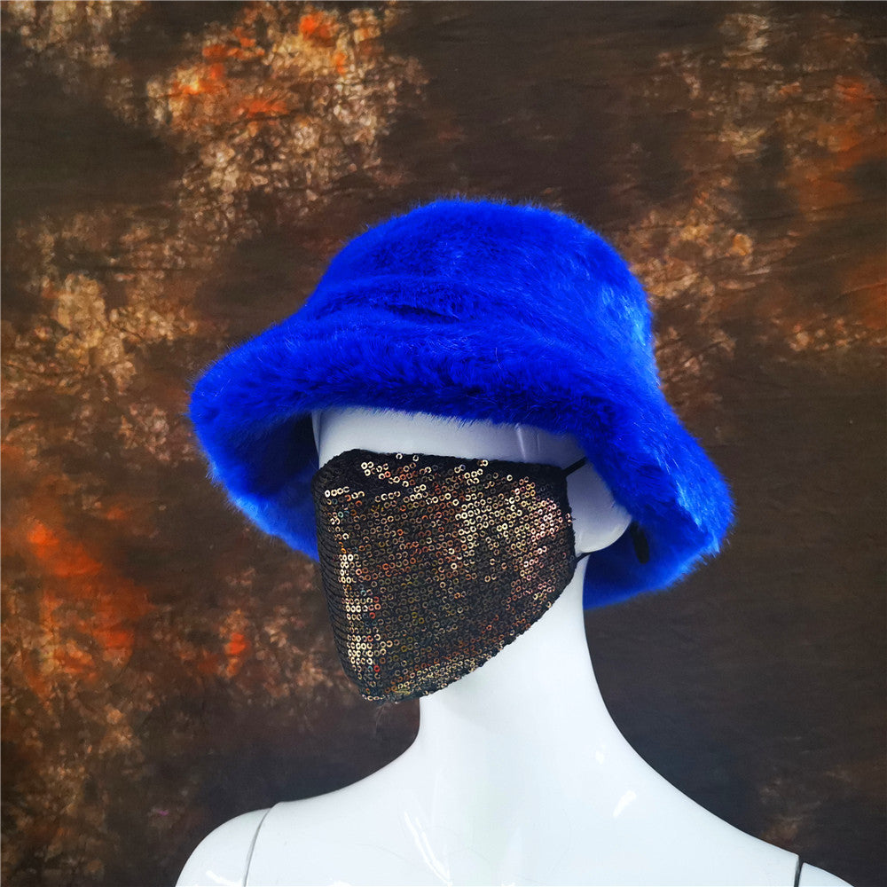 Wholesale Color Leopard Print Warm Fisherman Hats