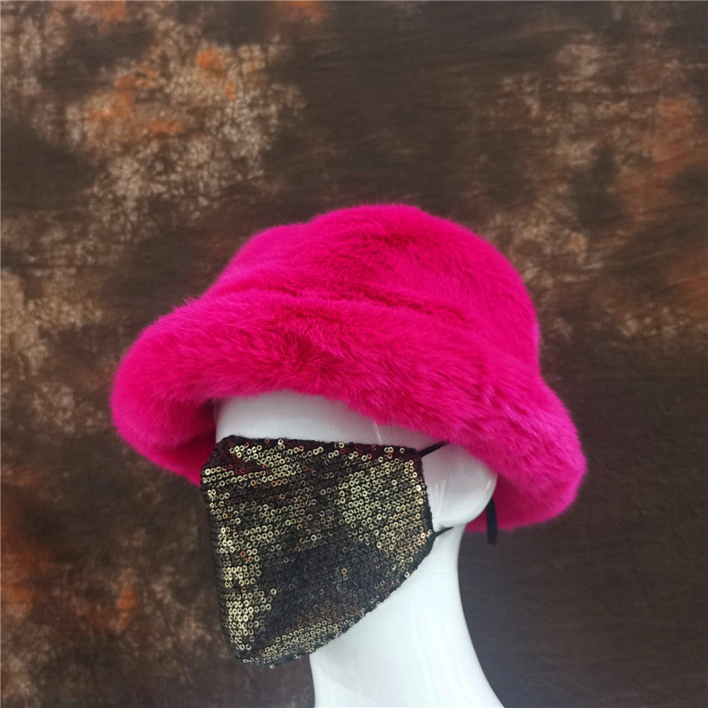 Wholesale Color Leopard Print Warm Fisherman Hats