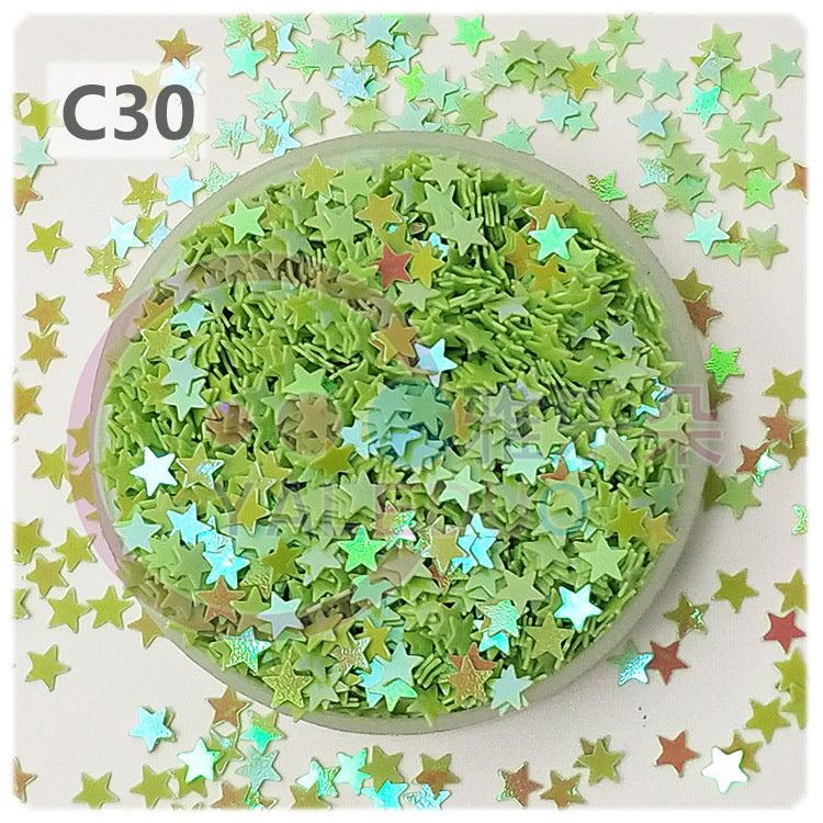 Wholesale 4mm five-pointed star pvc sequins