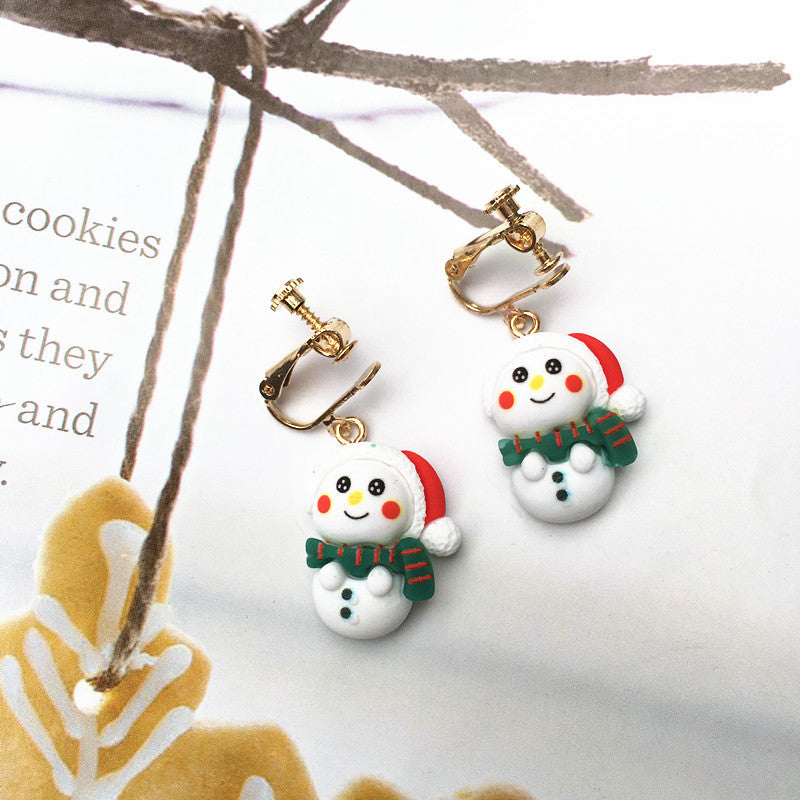 Wholesale Christmas Tree Bell Zinc Alloy Earrings