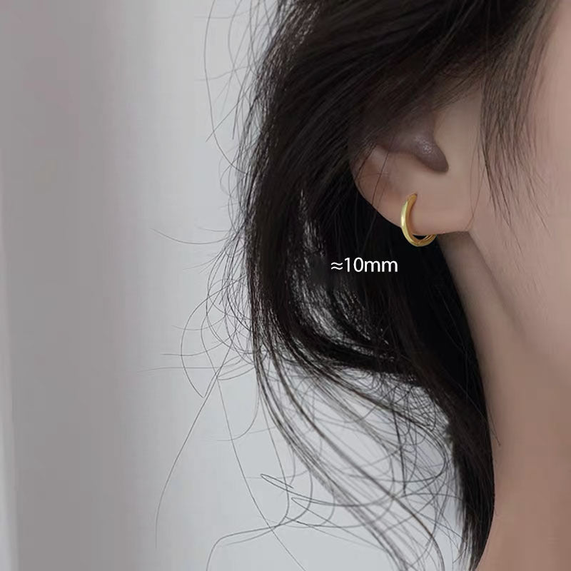 Wholesale Silver earrings ear bone studs plain hoop earrings