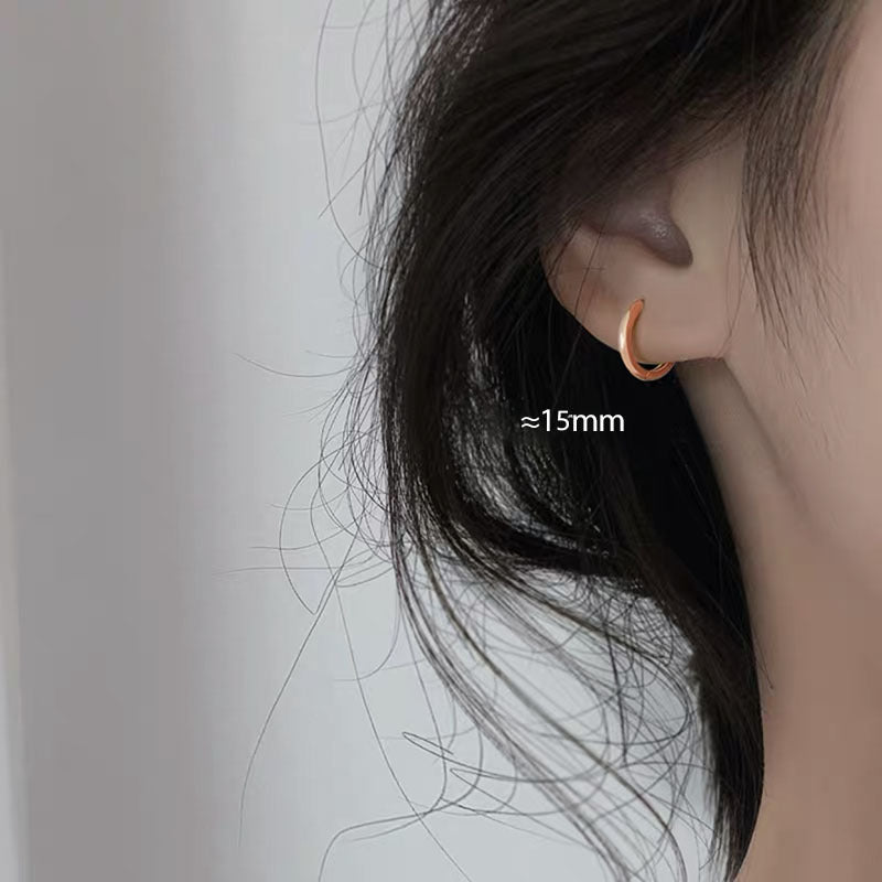 Wholesale Silver earrings ear bone studs plain hoop earrings
