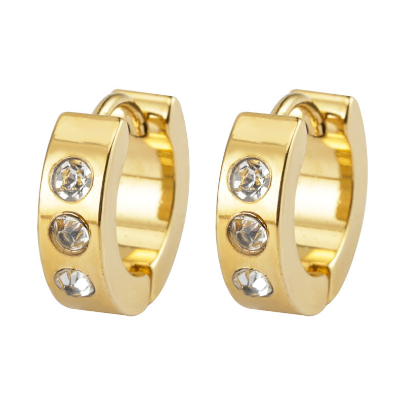 Pendientes de acero de doble cara de acero inoxidable de acero inoxidable de acero inoxidable de acero inoxidable