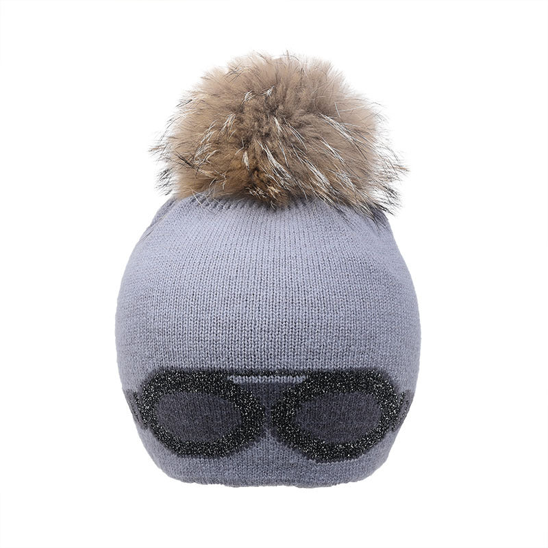 Wholesale Wool Ball Caps, Warm Glasses, Stars, Outdoor Knitted Wool Pullover Hats