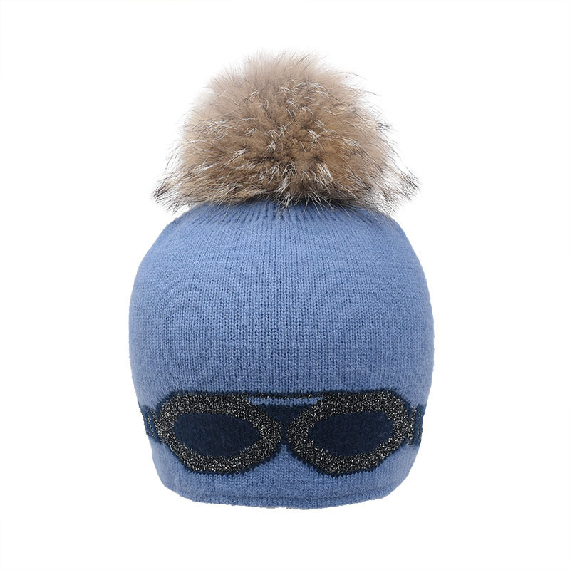 Wholesale Wool Ball Caps, Warm Glasses, Stars, Outdoor Knitted Wool Pullover Hats