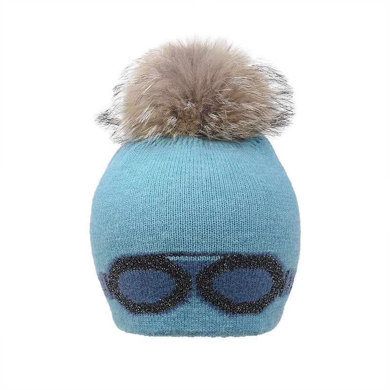 Wholesale Wool Ball Caps, Warm Glasses, Stars, Outdoor Knitted Wool Pullover Hats