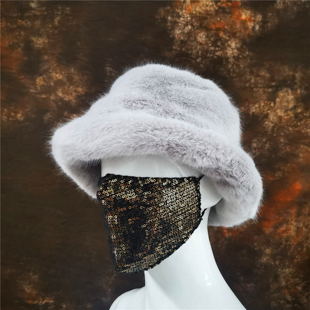 Wholesale Color Leopard Print Warm Fisherman Hats