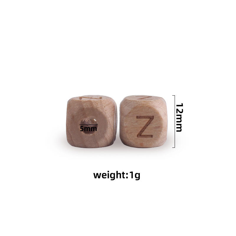Wholesale 20PCS 26 English Letters DIY Wooden Beads