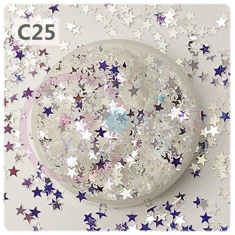 Wholesale 4mm five-pointed star pvc sequins