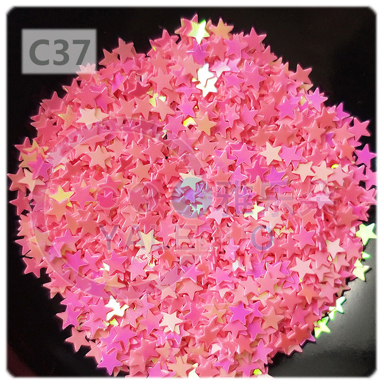 Wholesale 4mm five-pointed star pvc sequins