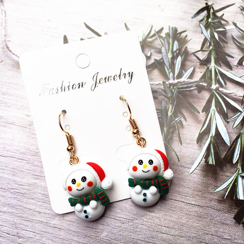 Wholesale Christmas Tree Bell Zinc Alloy Earrings