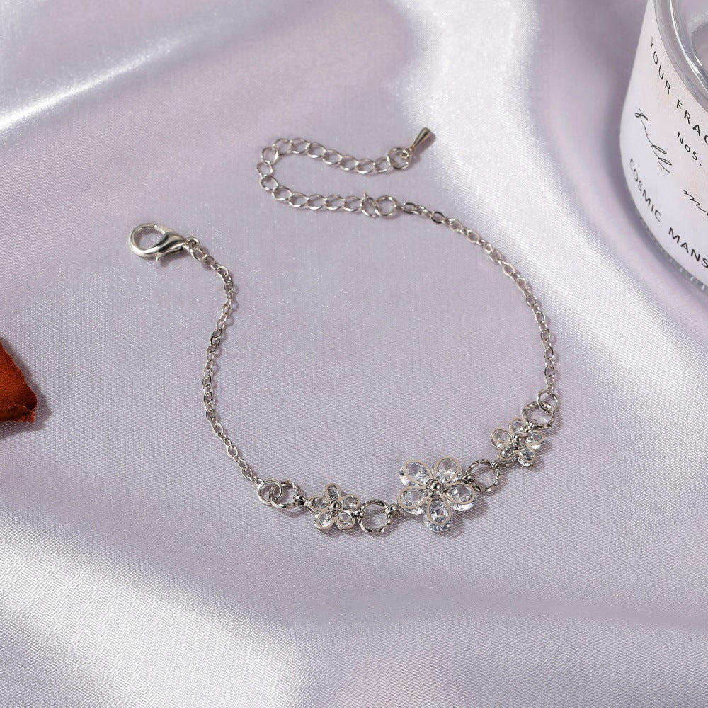 Wholesale Crystal Flower Bracelet