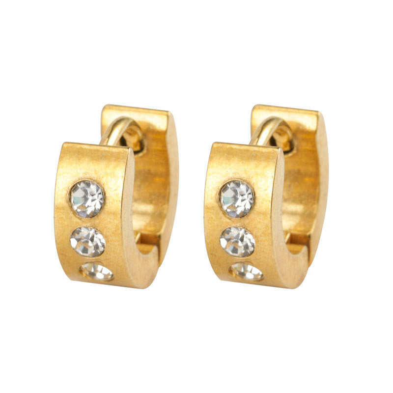 Pendientes de acero de doble cara de acero inoxidable de acero inoxidable de acero inoxidable de acero inoxidable