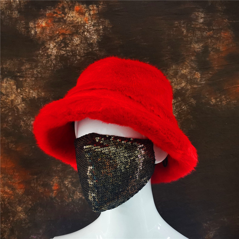 Wholesale Color Leopard Print Warm Fisherman Hats